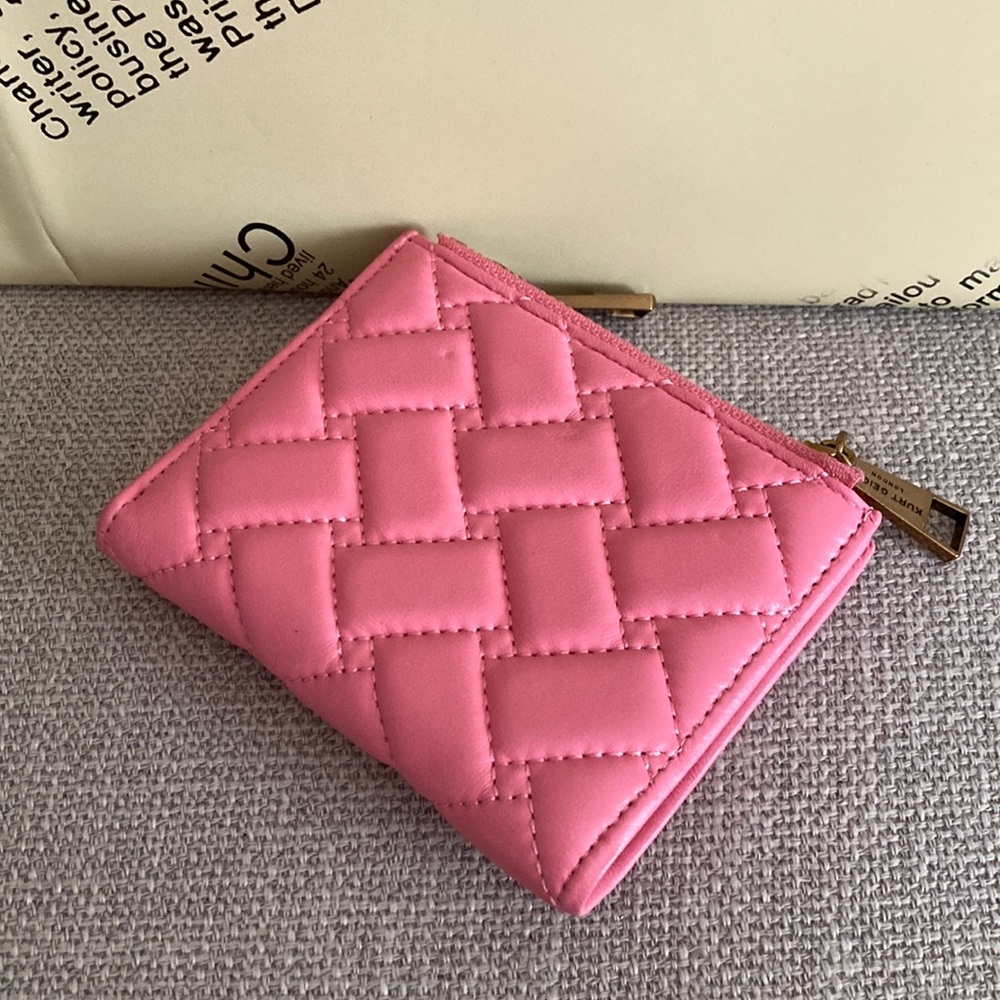 Kurt Geiger Pink Quilted Wallet - Picture 2 of 6